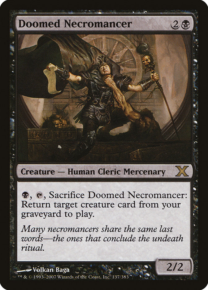 Doomed Necromancer [Tenth Edition] | Magic Magpie