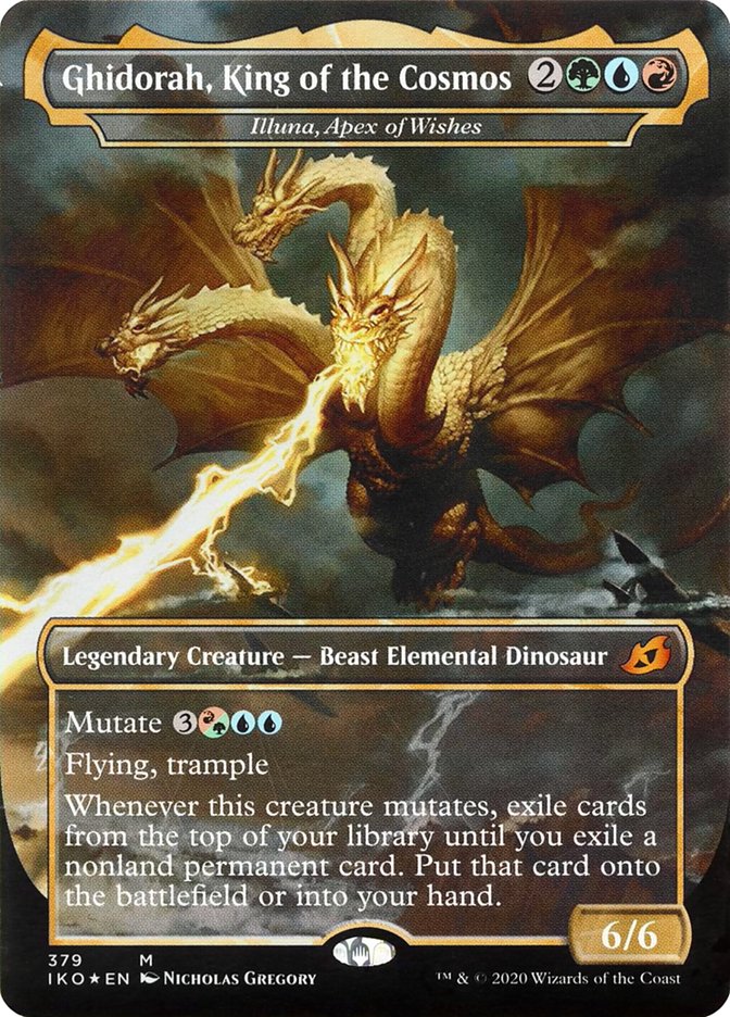 Illuna, Apex of Wishes - Ghidorah, King of the Cosmos (Godzilla Series) [Ikoria: Lair of Behemoths] | Magic Magpie