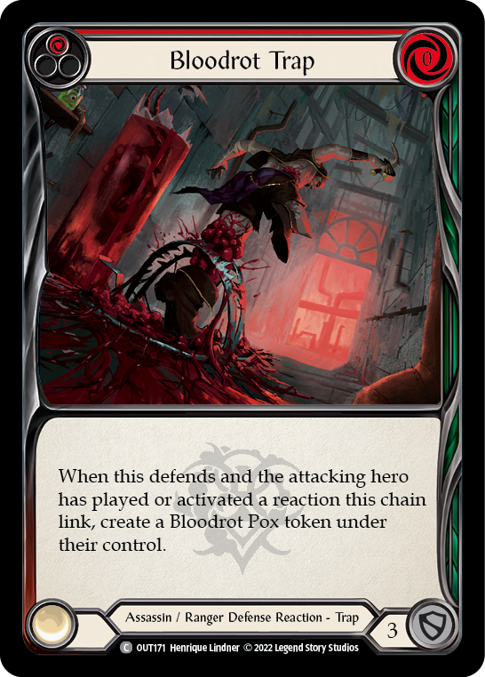 Bloodrot Trap (Red) [OUT171] (Outsiders)  Rainbow Foil | Magic Magpie