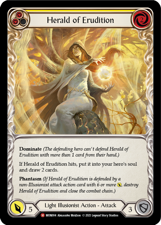 Herald of Erudition [MON004] 1st Edition Normal | Magic Magpie