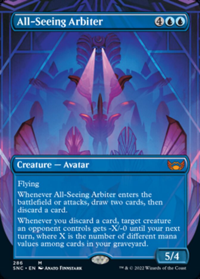 All-Seeing Arbiter (Borderless Alternate Art) [Streets of New Capenna] | Magic Magpie