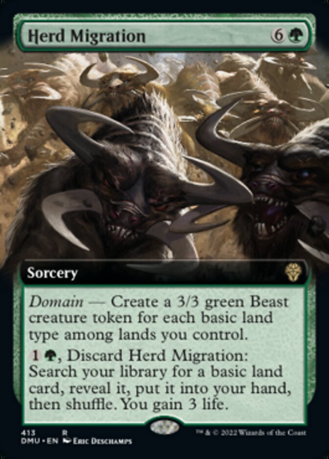 Herd Migration (Extended Art) [Dominaria United] | Magic Magpie