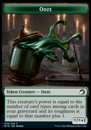 Ooze Token [Innistrad: Midnight Hunt Tokens] | Magic Magpie