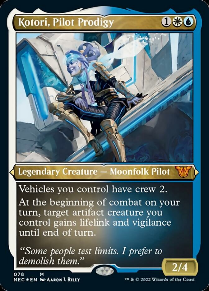 Kotori, Pilot Prodigy (Showcase Display Commander) [Kamigawa: Neon Dynasty Commander] | Magic Magpie