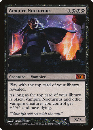 Vampire Nocturnus [Duels of the Planeswalkers Promos 2012] | Magic Magpie