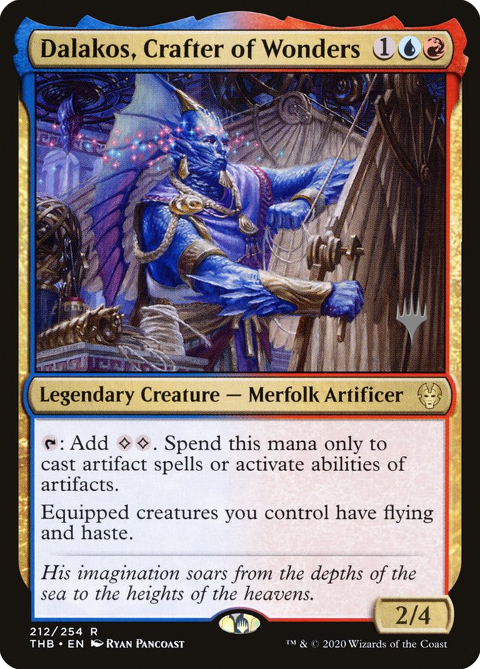 Dalakos, Crafter of Wonders (Promo Pack) [Theros Beyond Death Promos] | Magic Magpie