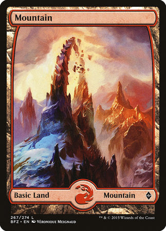 Mountain (267) - Full Art [Battle for Zendikar] | Magic Magpie