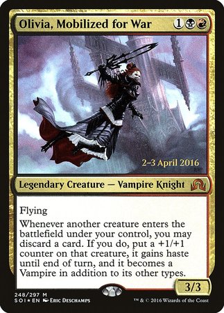 Olivia, Mobilized for War [Shadows over Innistrad Promos] | Magic Magpie