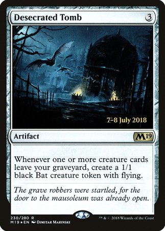 Desecrated Tomb [Core Set 2019 Promos] | Magic Magpie