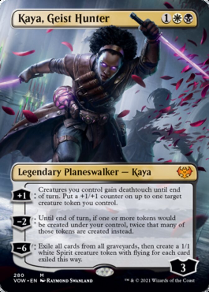 Kaya, Geist Hunter (Borderless) [Innistrad: Crimson Vow] | Magic Magpie