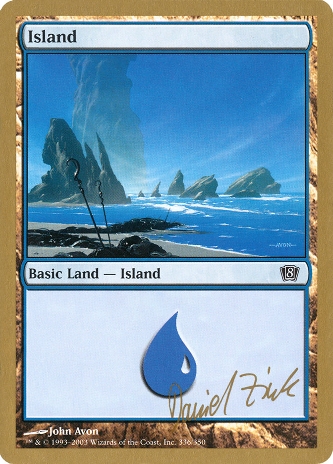 Island (dz336) (Daniel Zink) [World Championship Decks 2003] | Magic Magpie