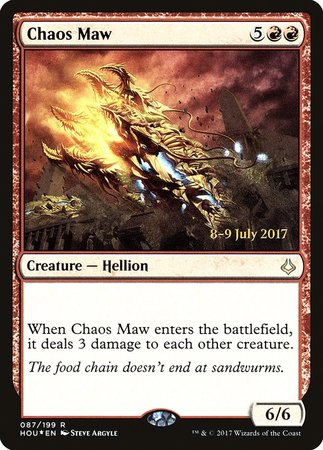 Chaos Maw [Hour of Devastation Promos] | Magic Magpie