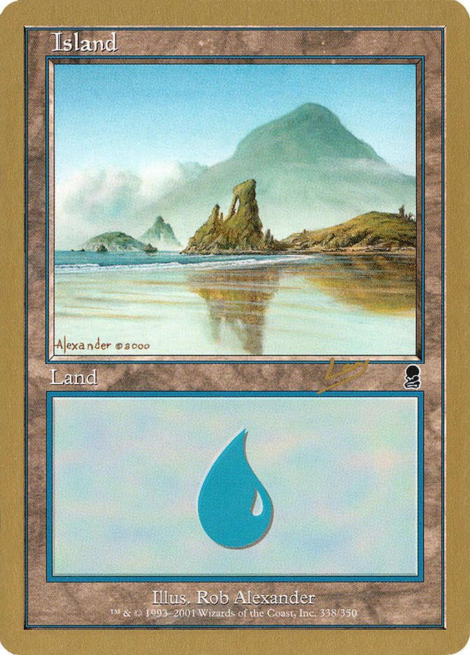 Island (rl338) (Raphael Levy) [World Championship Decks 2002] | Magic Magpie