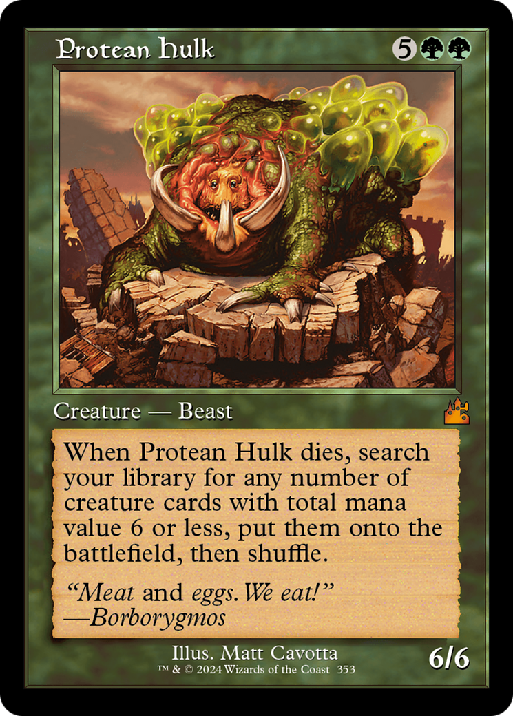 Protean Hulk (Retro Frame) [Ravnica Remastered] | Magic Magpie
