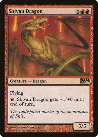 Shivan Dragon [Magic 2014] | Magic Magpie
