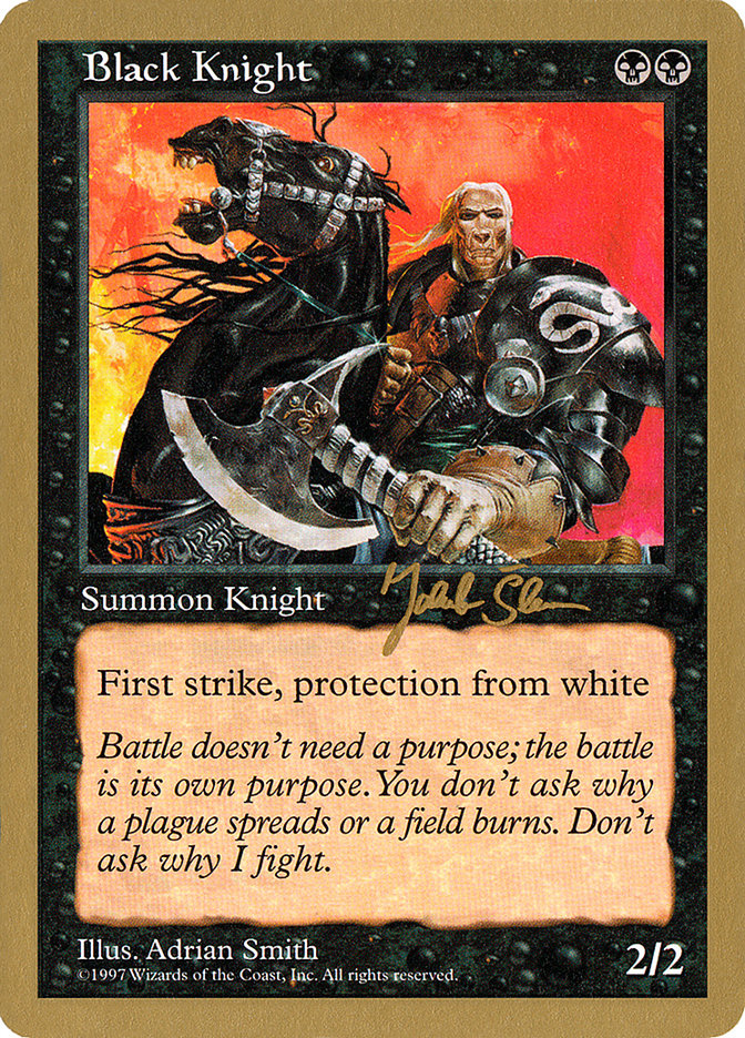 Black Knight (Jakub Slemr) [World Championship Decks 1997] | Magic Magpie