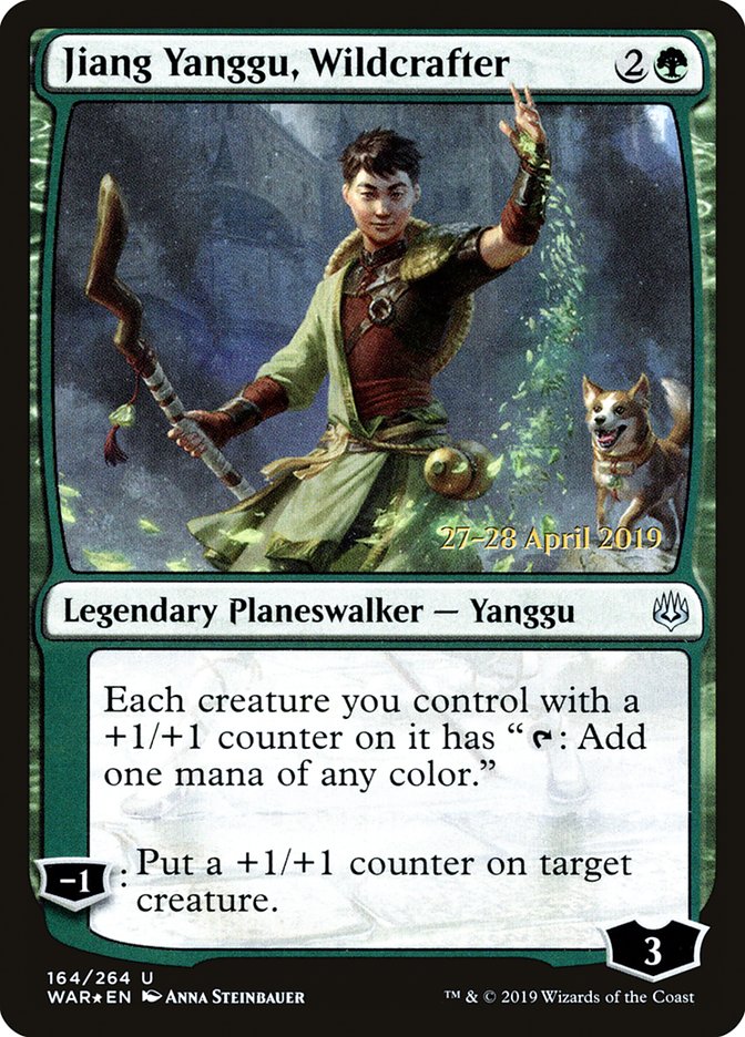 Jiang Yanggu, Wildcrafter  [War of the Spark Prerelease Promos] | Magic Magpie