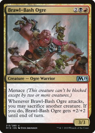 Brawl-Bash Ogre [Core Set 2019] | Magic Magpie