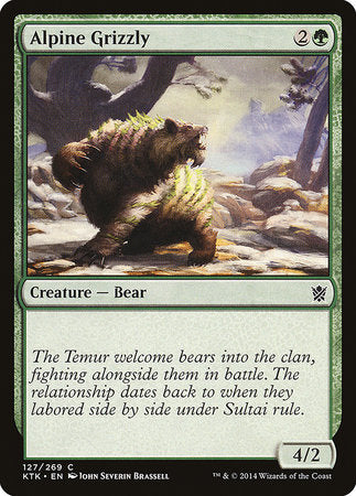 Alpine Grizzly [Khans of Tarkir] | Magic Magpie