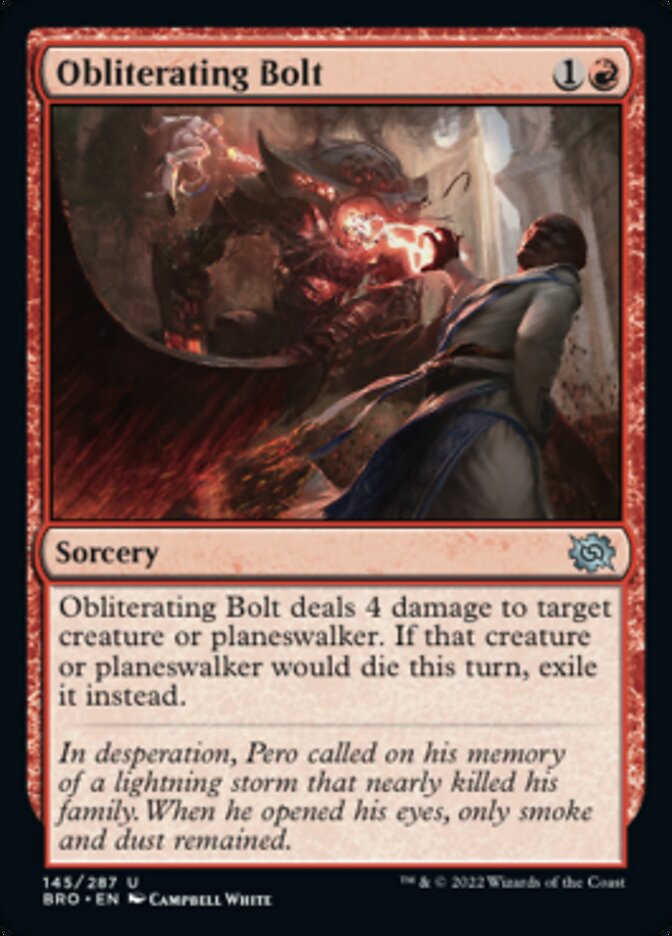 Obliterating Bolt [The Brothers' War] | Magic Magpie