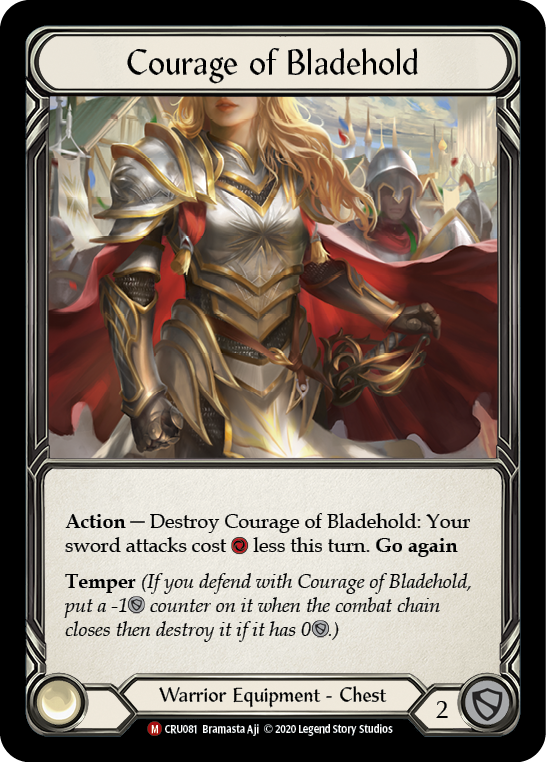 Courage of Bladehold [CRU081] 1st Edition Cold Foil | Magic Magpie