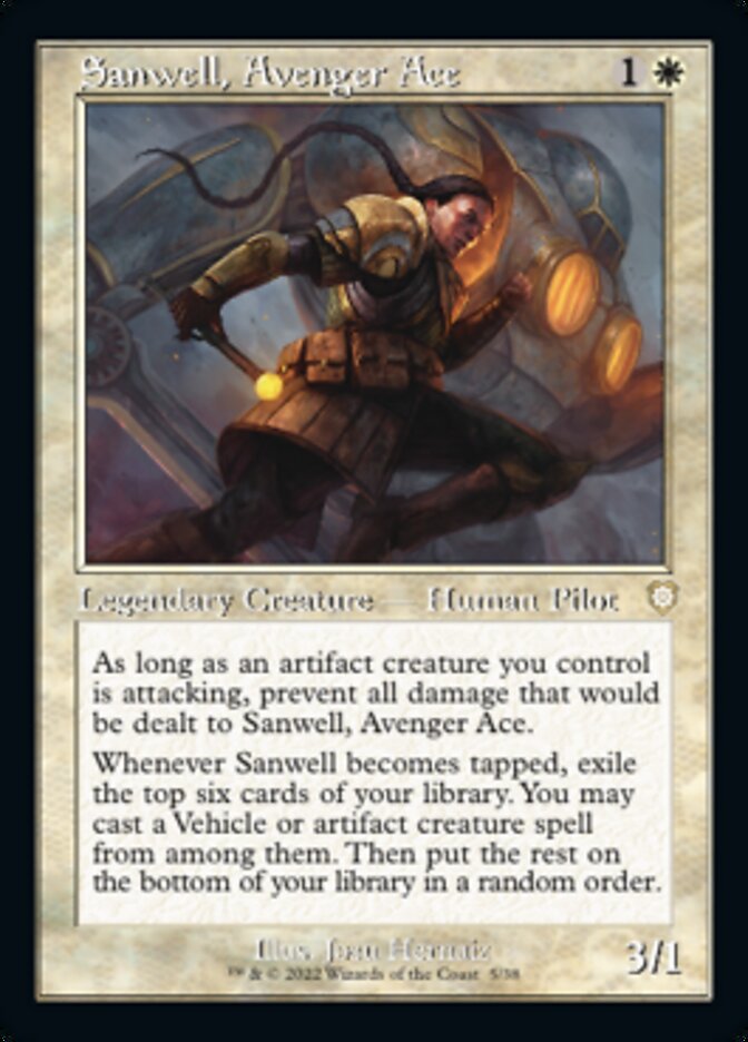 Sanwell, Avenger Ace (Retro) [The Brothers' War Commander] | Magic Magpie