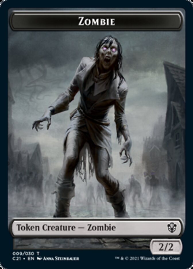 Zombie // Horror Token [Commander 2021 Tokens] | Magic Magpie