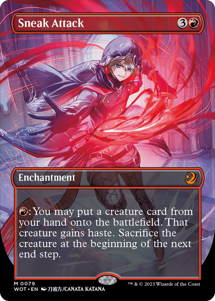 Sneak Attack (Anime Borderless) [Wilds of Eldraine: Enchanting Tales] | Magic Magpie