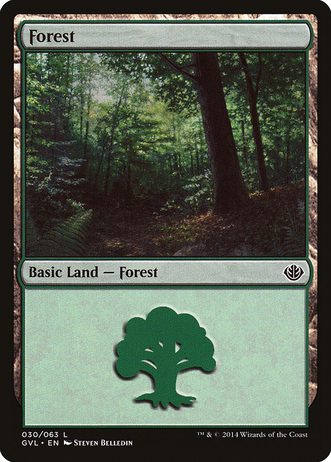 Forest (30) (Garruk vs. Liliana) [Duel Decks Anthology] | Magic Magpie