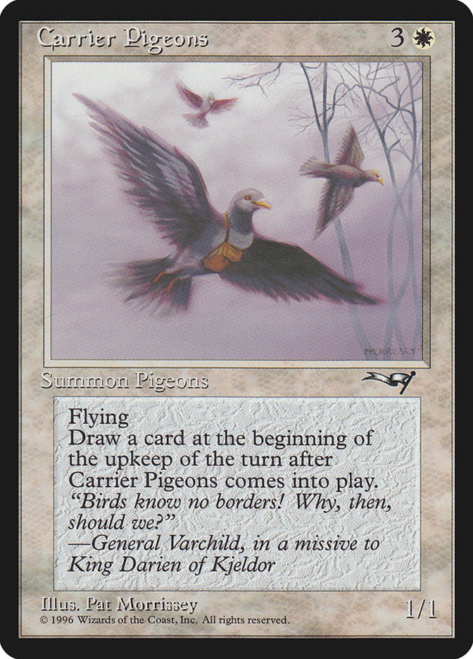 Carrier Pigeons (Flying Art) [Alliances] | Magic Magpie