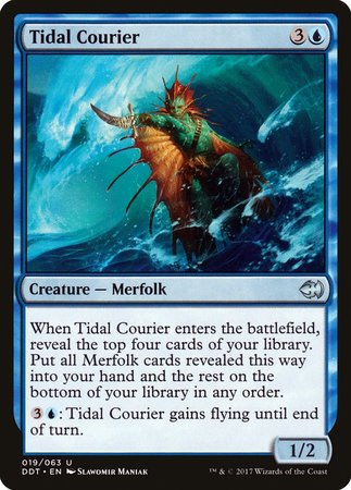 Tidal Courier [Duel Decks: Merfolk vs. Goblins] | Magic Magpie