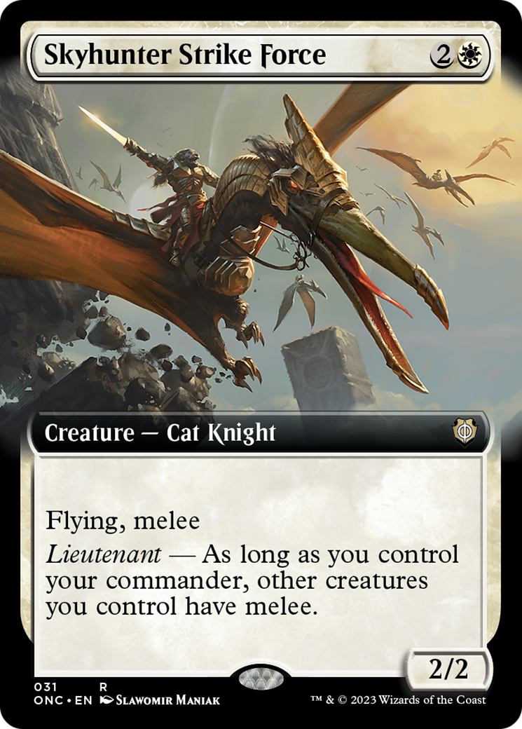 Skyhunter Strike Force (Extended Art) [Phyrexia: All Will Be One Commander] | Magic Magpie