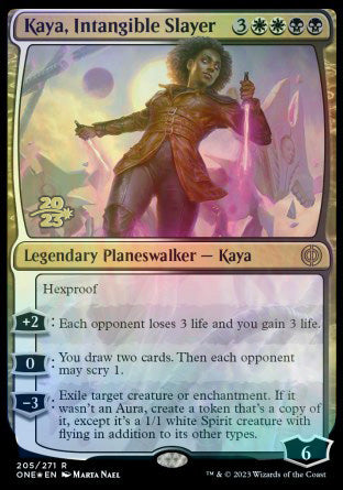 Kaya, Intangible Slayer [Phyrexia: All Will Be One Prerelease Promos] | Magic Magpie