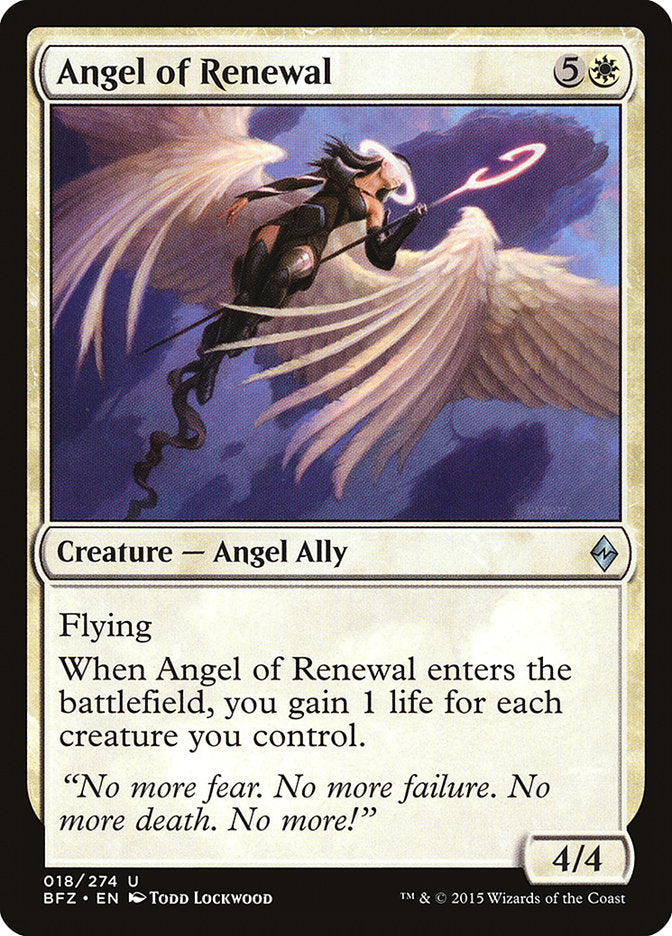 Angel of Renewal [Battle for Zendikar] | Magic Magpie