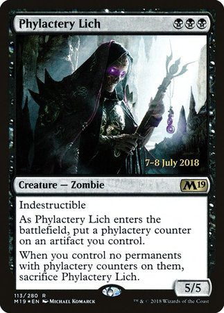 Phylactery Lich [Core Set 2019 Promos] | Magic Magpie