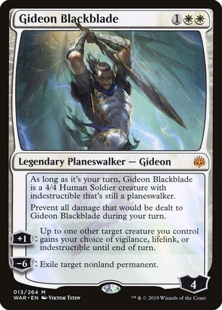 Gideon Blackblade [War of the Spark] | Magic Magpie