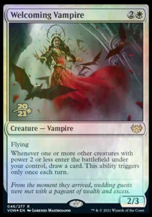 Welcoming Vampire [Innistrad: Crimson Vow Prerelease Promos] | Magic Magpie