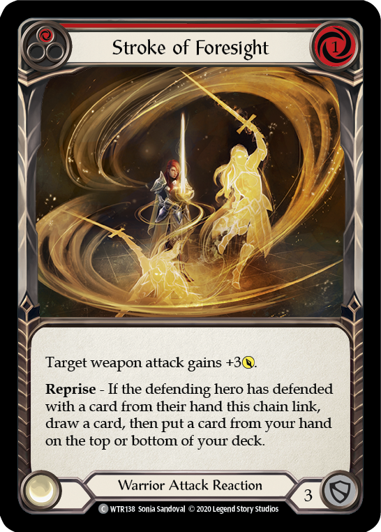 Stroke of Foresight (Red) [U-WTR138] Unlimited Rainbow Foil | Magic Magpie