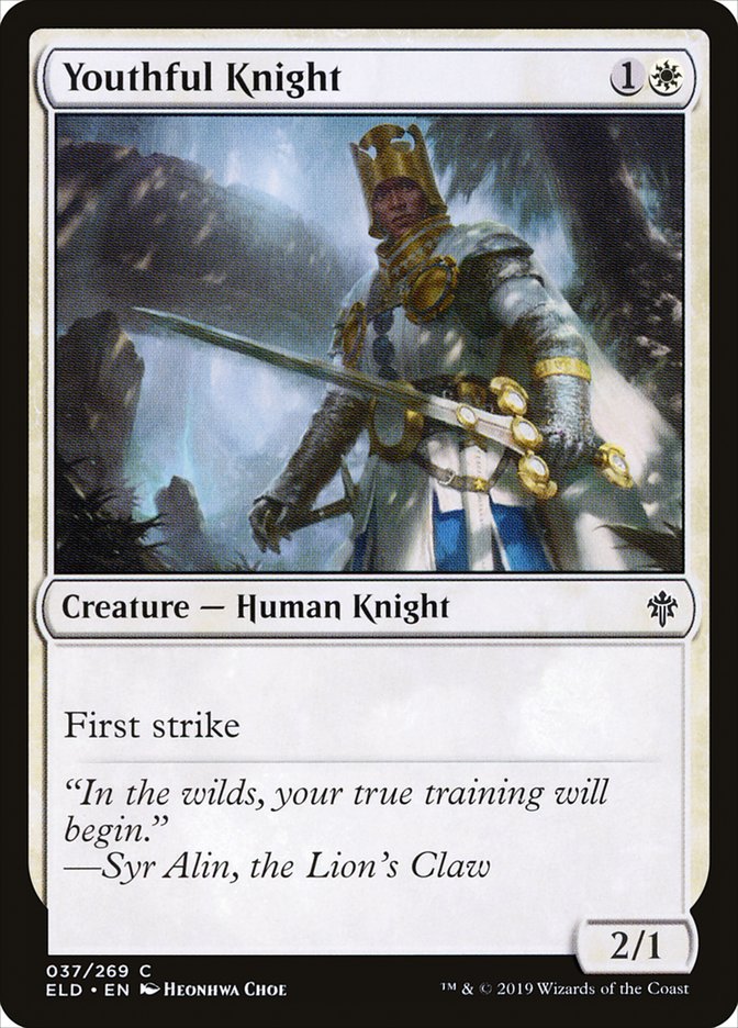 Youthful Knight [Throne of Eldraine] | Magic Magpie