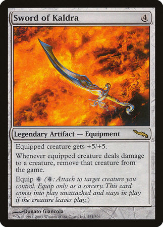 Sword of Kaldra [Mirrodin] | Magic Magpie