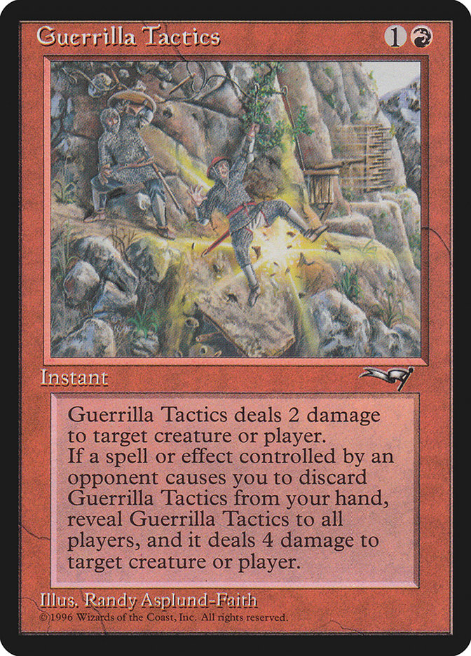 Guerrilla Tactics (Falling) [Alliances] | Magic Magpie