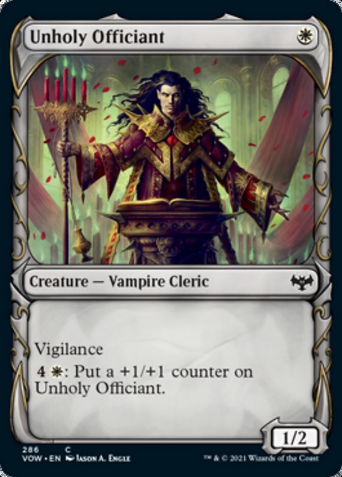 Unholy Officiant (Showcase Fang Frame) [Innistrad: Crimson Vow] | Magic Magpie