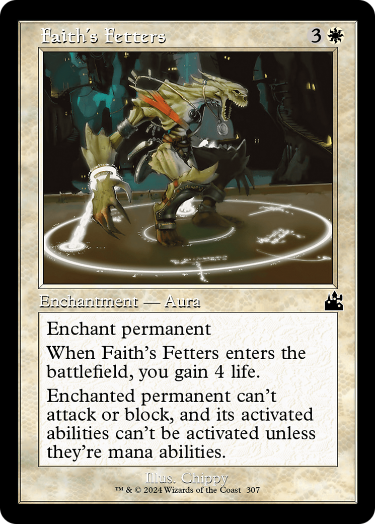 Faith's Fetters (Retro Frame) [Ravnica Remastered] | Magic Magpie