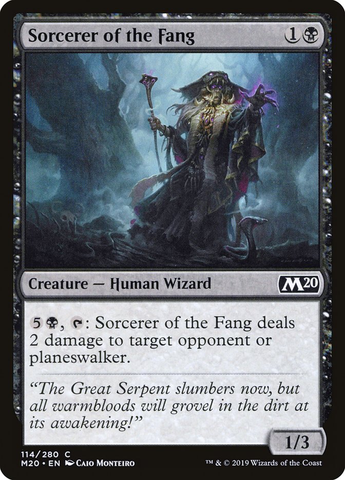 Sorcerer of the Fang [Core Set 2020] | Magic Magpie