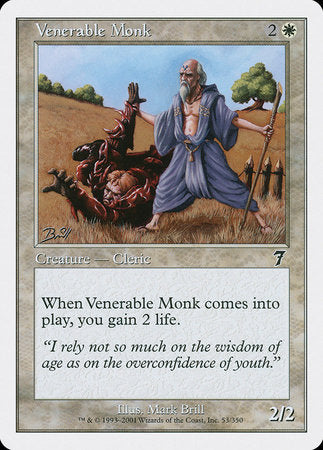 Venerable Monk [Seventh Edition] | Magic Magpie