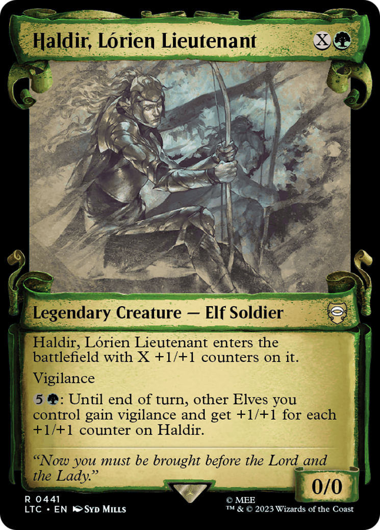 Haldir, Lorien Lieutenant [The Lord of the Rings: Tales of Middle-Earth Commander Showcase Scrolls] | Magic Magpie