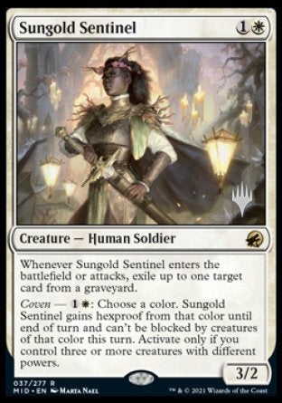 Sungold Sentinel (Promo Pack) [Innistrad: Midnight Hunt Promos] | Magic Magpie