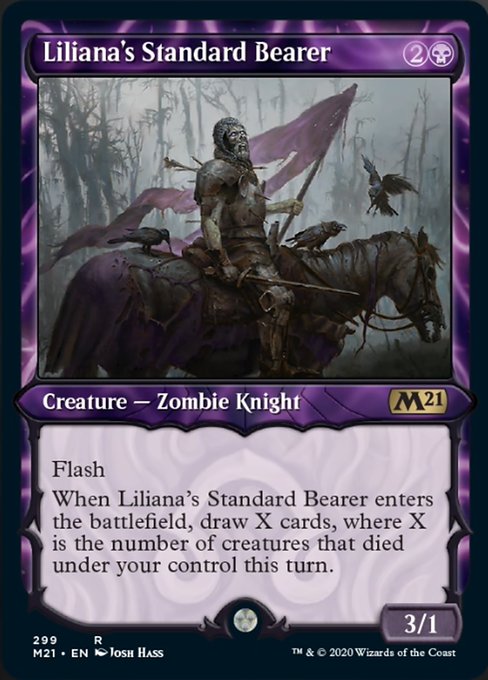 Liliana's Standard Bearer (Showcase) [Core Set 2021] | Magic Magpie