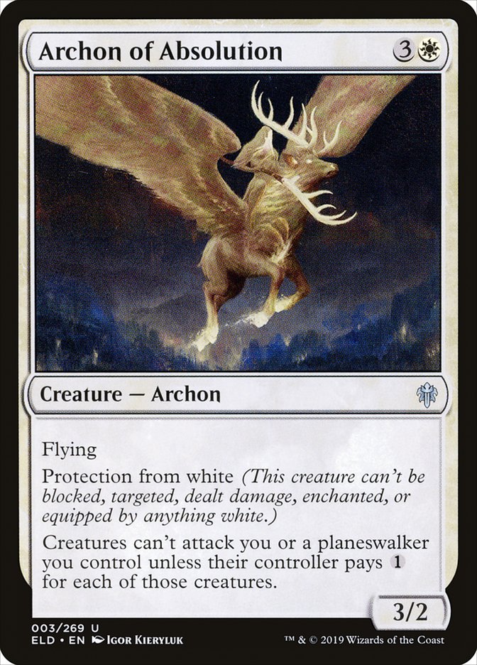 Archon of Absolution [Throne of Eldraine] | Magic Magpie