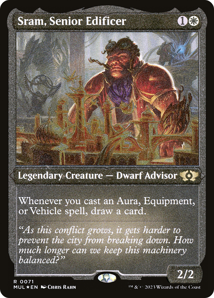 Sram, Senior Edificer (Foil Etched) [Multiverse Legends] | Magic Magpie